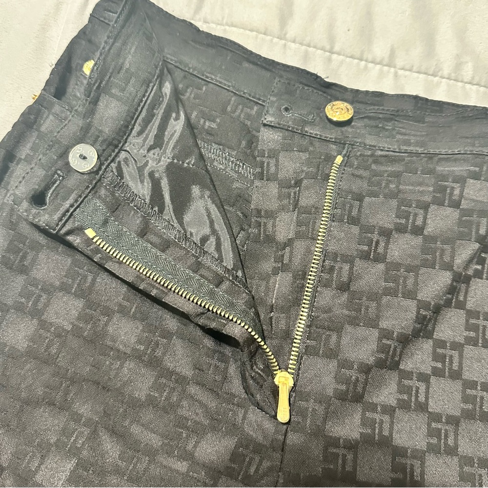 St. John Sport by Marie Gray  Logo Monogram Print Jacquard Pants 4 Classic Style - Picture 6 of 12